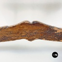 Italian antique wooden table with lyre legs, 1800s 