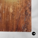 Italian antique wooden table with lyre legs, 1800s 