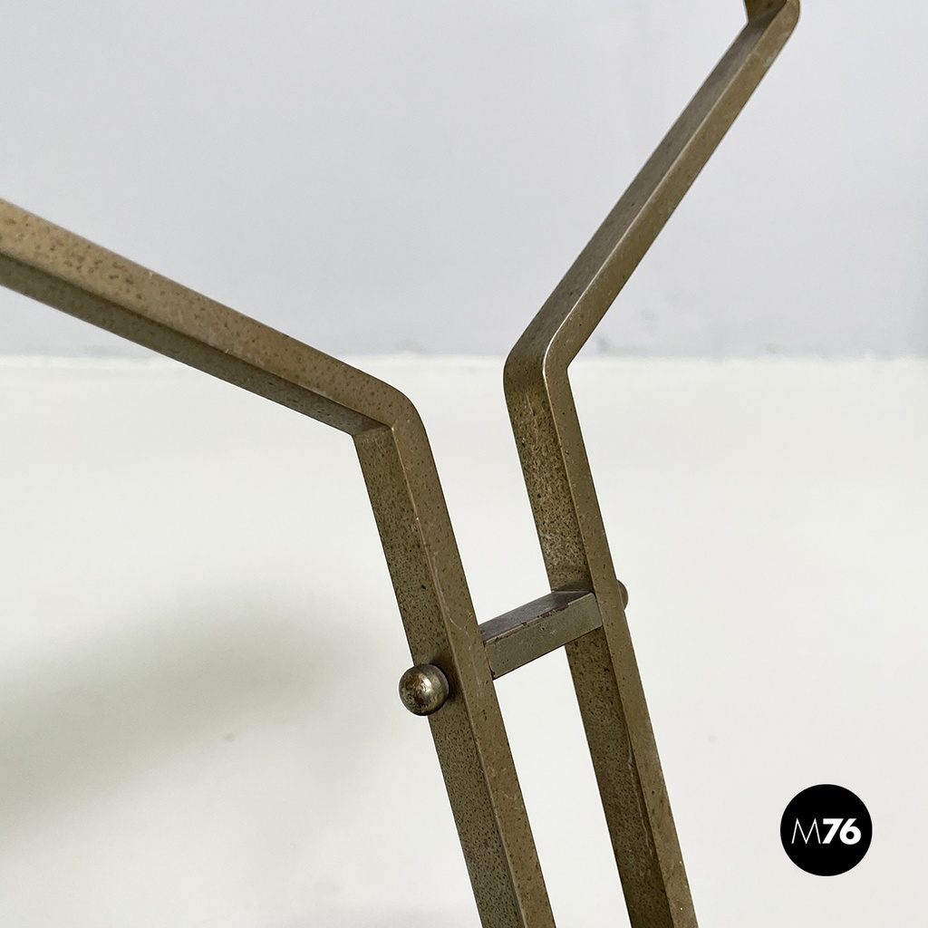 Italian mid-century modern Adjustable desk or table lamp in brown metal, 1930s