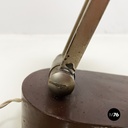 Italian mid-century modern Adjustable desk or table lamp in brown metal, 1930s