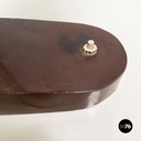 Italian mid-century modern Adjustable desk or table lamp in brown metal, 1930s