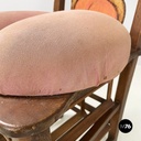 Italian modern Wood Chair with bottle rack-artwork by Bogdan, 2000s