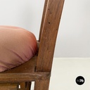 Italian modern Wood Chair with bottle rack-artwork by Bogdan, 2000s