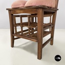 Italian modern Wood Chair with bottle rack-artwork by Bogdan, 2000s