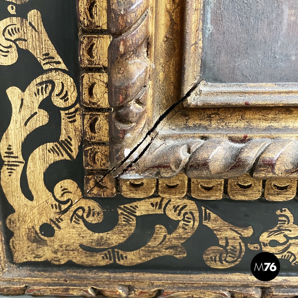 Italian Painting with finely crafted wooden frame, 1800-1900s