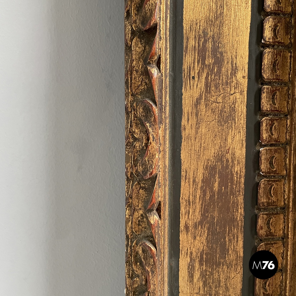 Italian Painting with finely crafted wooden frame, 1800-1900s