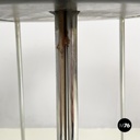 Italian modern black wood and chromed metal stool by George Coslin, Dada 1980s