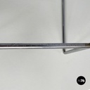 Italian modern black wood and chromed metal stool by George Coslin, Dada 1980s