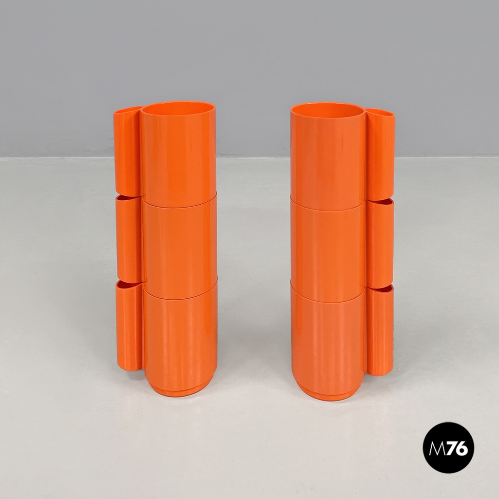 Servizio di bicchieri e brocca Orangeade di Jean Pierre Vitrac per Bourbon, 1970 ca.