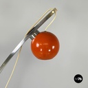 Lampada da terra in metallo arancione, 1970 ca.