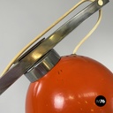 Lampada da terra in metallo arancione, 1970 ca.