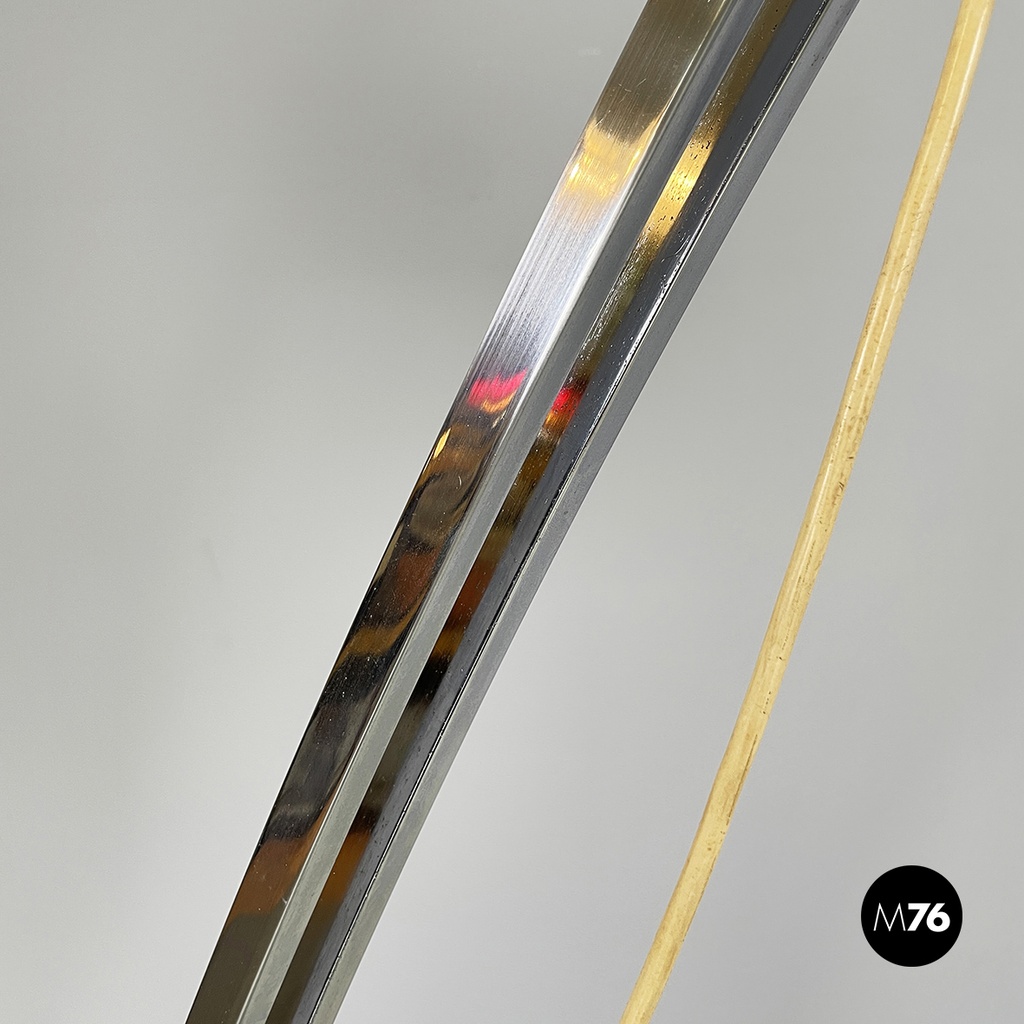 Lampada da terra in metallo arancione, 1970 ca.