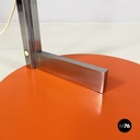 Lampada da terra in metallo arancione, 1970 ca.