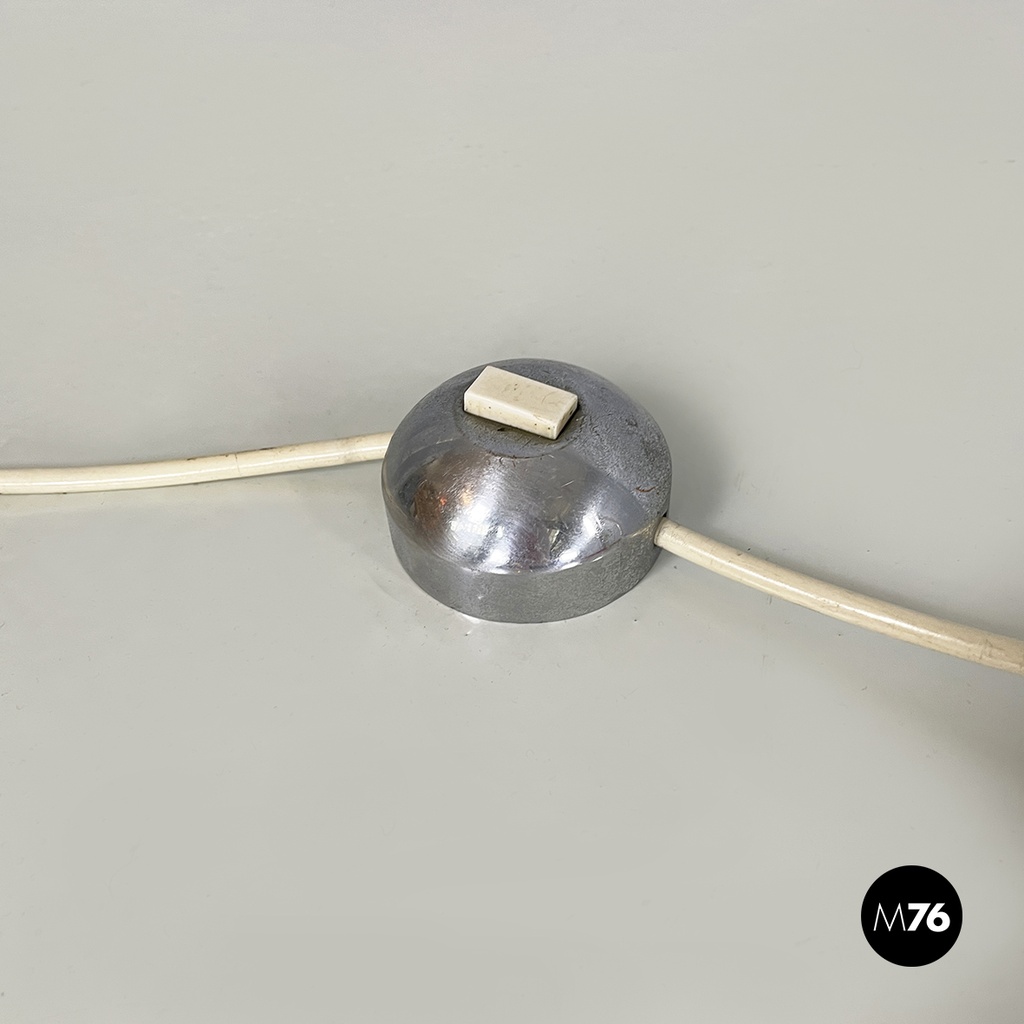 Lampada da terra in metallo arancione, 1970 ca.