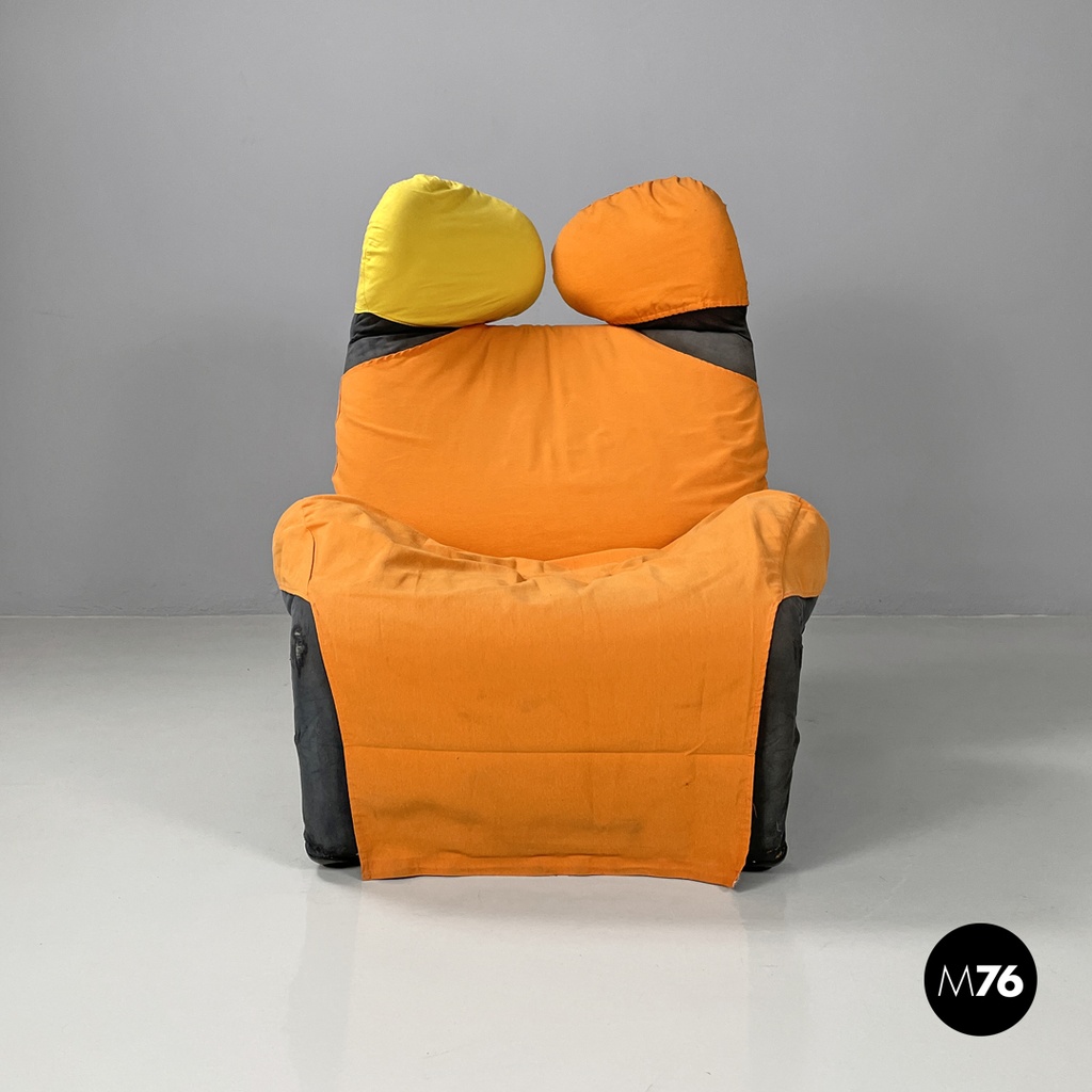 Italian modern armchair or chaise longue Wink Toshiyuki Kita for Cassina, 1980s