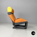 Italian modern armchair or chaise longue Wink Toshiyuki Kita for Cassina, 1980s