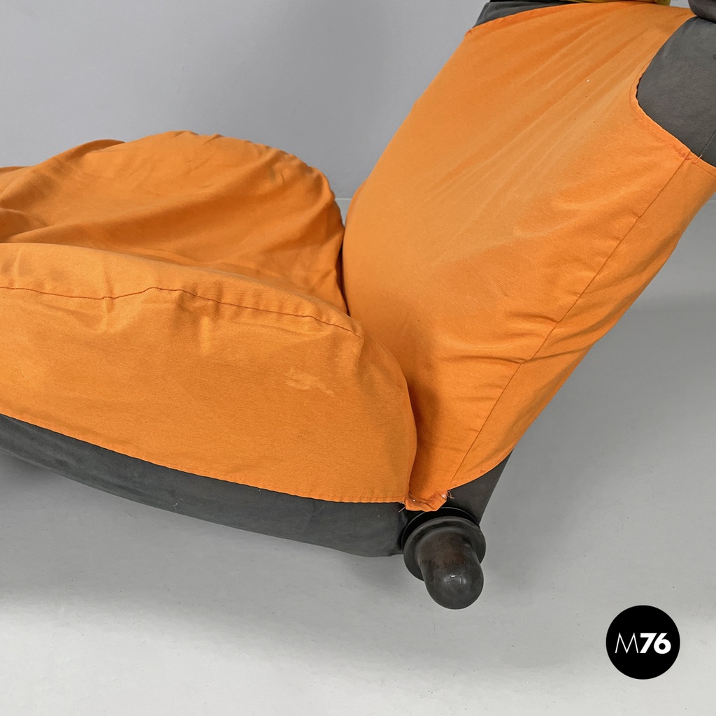 Italian modern armchair or chaise longue Wink Toshiyuki Kita for Cassina, 1980s