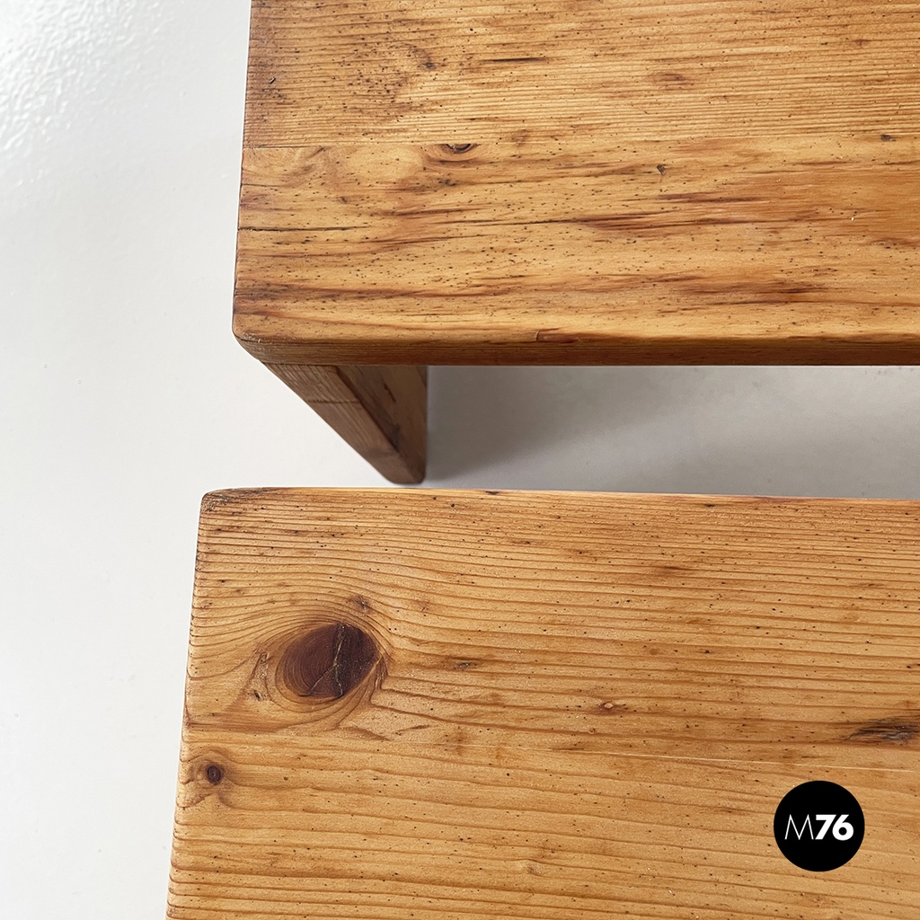 Sgabelli in legno, 1970 ca.