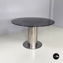 Italian modern Round dining table Cidonio by Antonia Astori for Cidue, 1970s