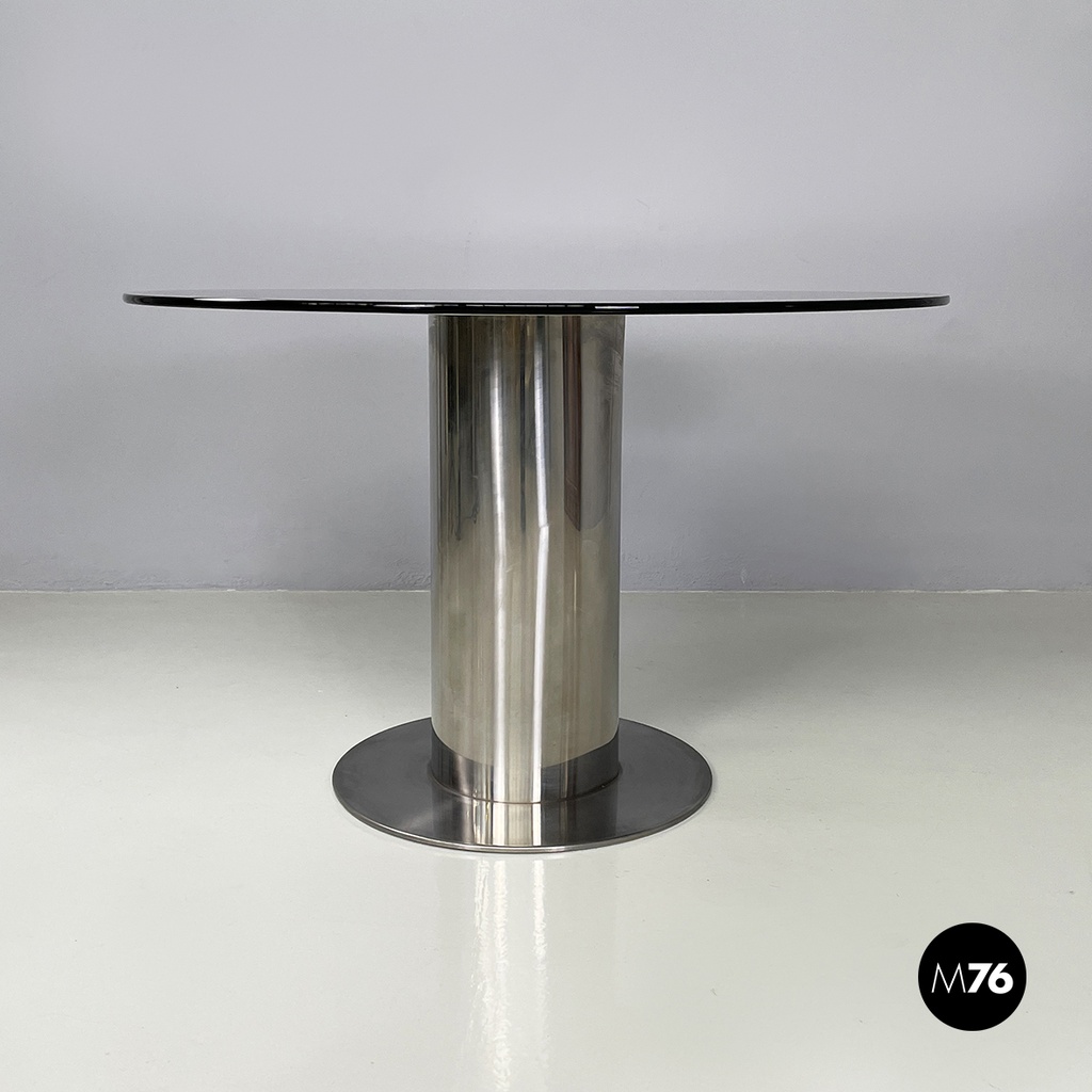 Italian modern Round dining table Cidonio by Antonia Astori for Cidue, 1970s