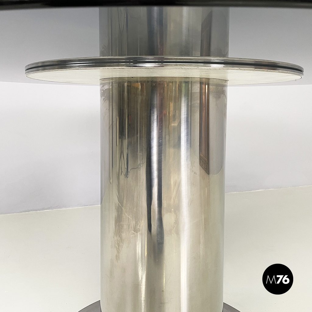 Italian modern Round dining table Cidonio by Antonia Astori for Cidue, 1970s