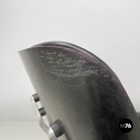 Italian modern black leather lounge chair 670 671 by Eames for ICF, 1970s