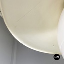 Italian mid-century modern Chandelier in green metal and plexiglass, 1970s