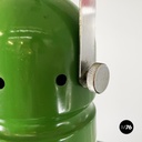 Italian mid-century modern Chandelier in green metal and plexiglass, 1970s