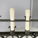 Italian antique Chandelier with eight lights in crafted wrought iron, 1930s