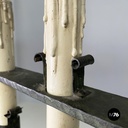 Italian antique Chandelier with eight lights in crafted wrought iron, 1930s