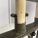 Italian antique Chandelier with eight lights in crafted wrought iron, 1930s