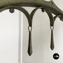 Italian antique Chandelier with eight lights in crafted wrought iron, 1930s