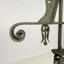 Italian antique Chandelier with eight lights in crafted wrought iron, 1930s