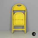 Italian mid-century modern Yellow wood folding chair Tric by Castiglioni, 1960s