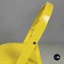Italian mid-century modern Yellow wood folding chair Tric by Castiglioni, 1960s