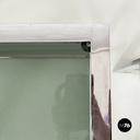 Italian modern Trio of coffee tables in smoked glass and metal, 1980s