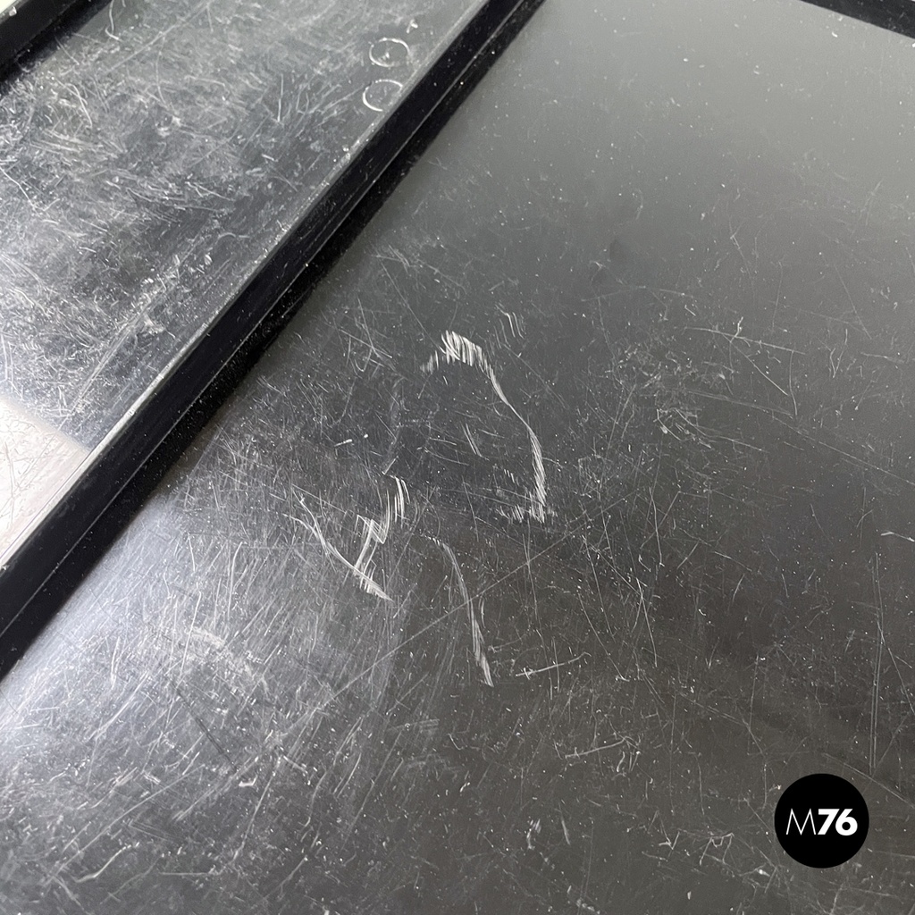 Italian modern black plastic storage trolley Boby Joe Colombo Bieffeplast, 1970s