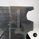 Italian modern black plastic storage trolley Boby Joe Colombo Bieffeplast, 1970s