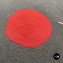 Italian postmodern rectangular grey felt rug red circle Riccardo Fattori, 2000s