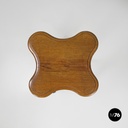 Italian antique wood pedestals with curved profiles and decorations, early 1900s