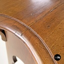 Italian antique wood pedestals with curved profiles and decorations, early 1900s