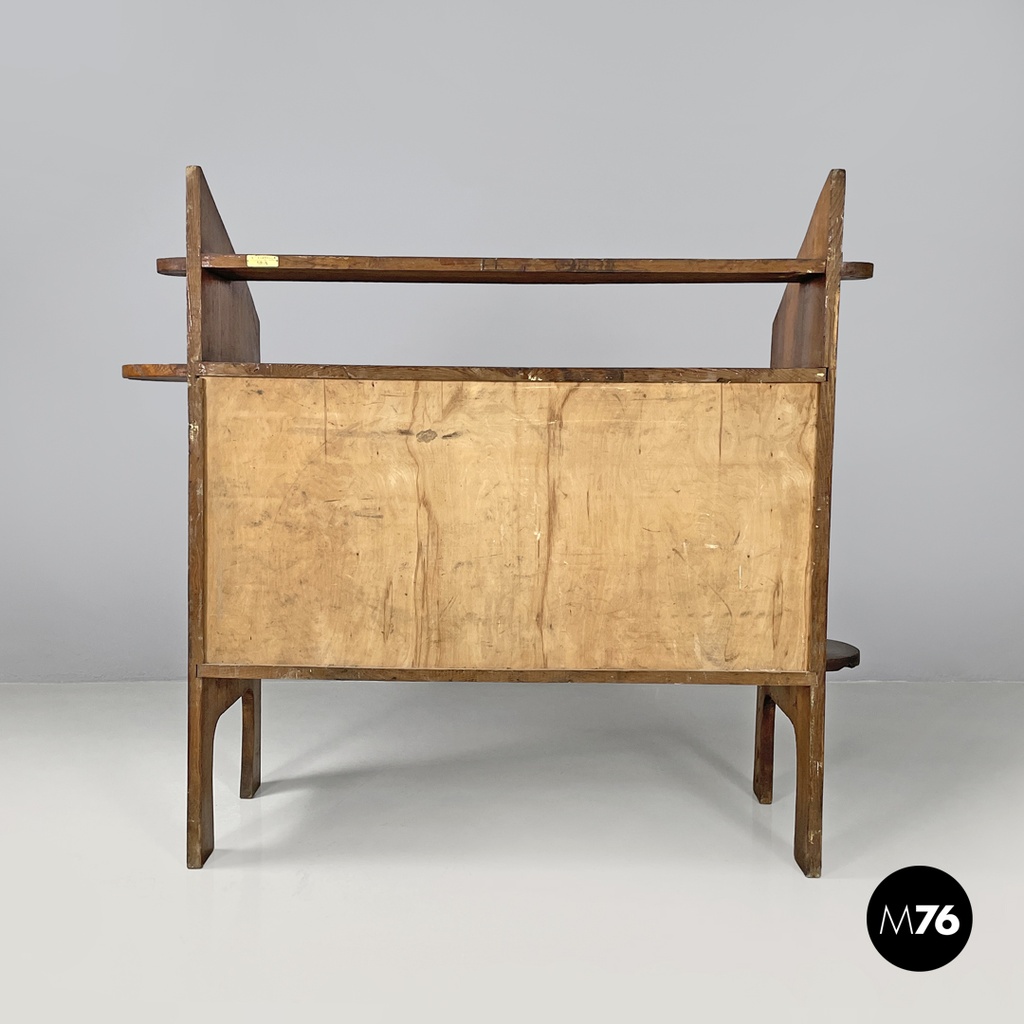 Italian modern wooden chest of drawers with visible joints La Casa Bella, 1970s