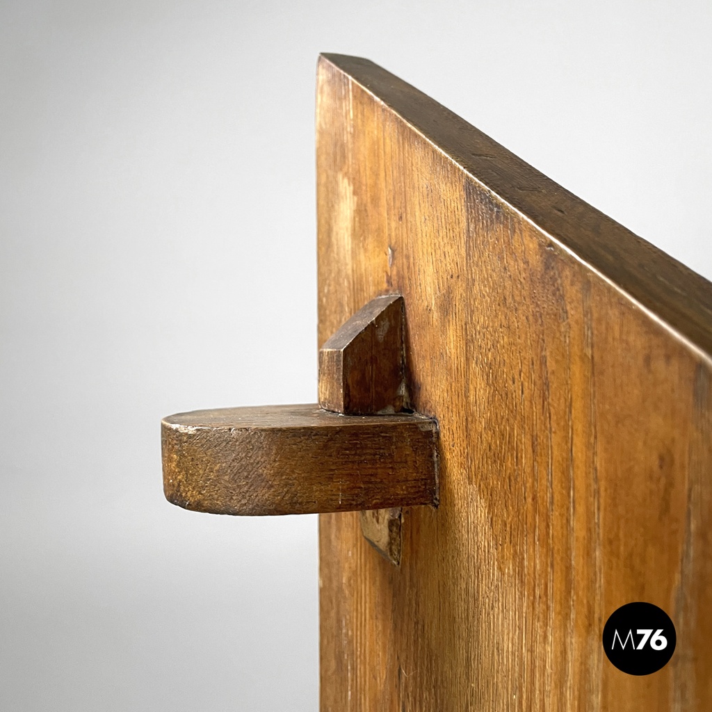 Italian modern wooden chest of drawers with visible joints La Casa Bella, 1970s