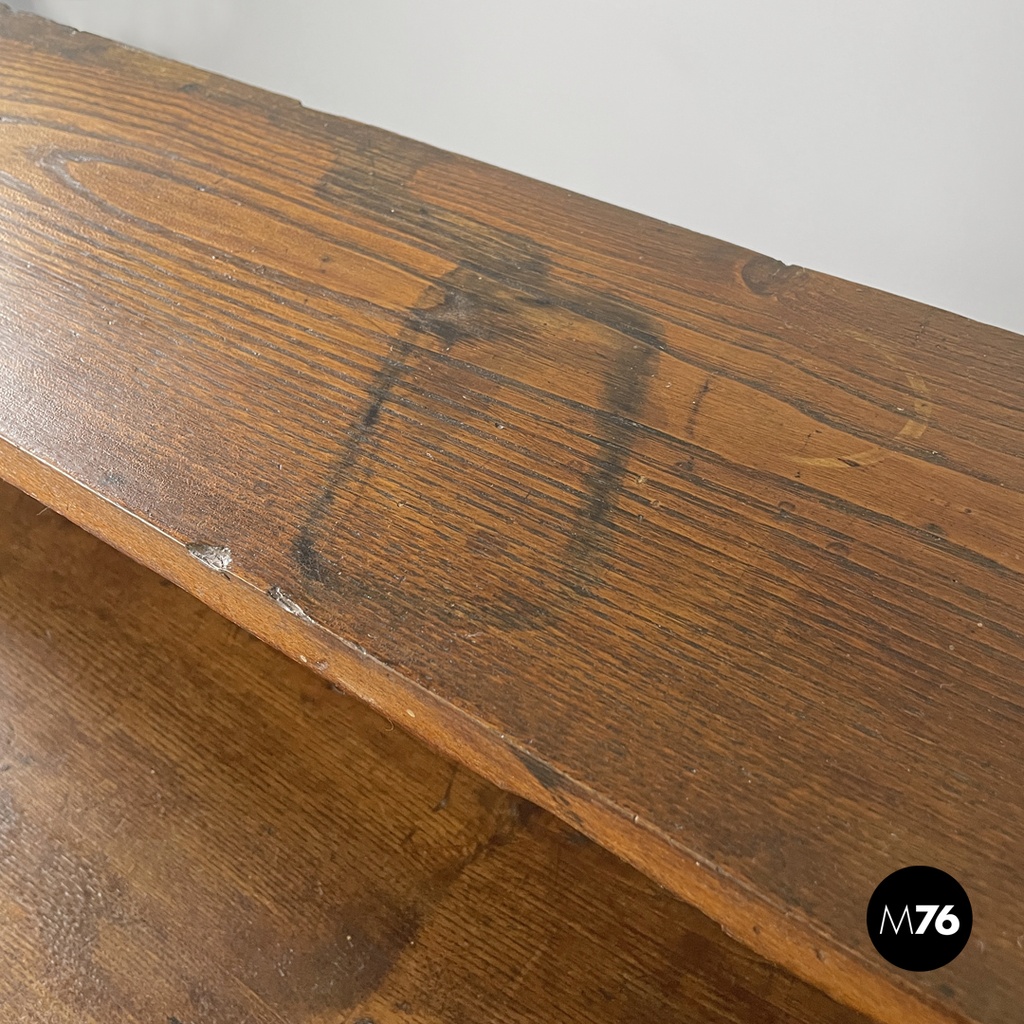 Italian modern wooden chest of drawers with visible joints La Casa Bella, 1970s