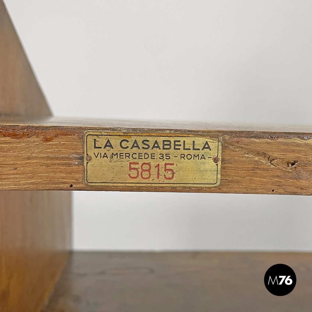 Italian modern wooden chest of drawers with visible joints La Casa Bella, 1970s