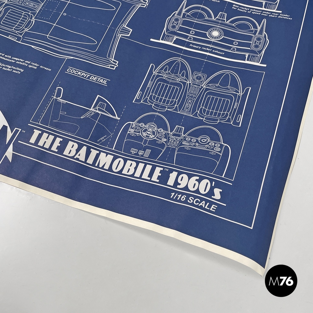 American limited edition Batmobile 60s model replica 0262/1500 DC Direct, 2000s