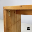 Italian modern Rectangular console table in wood, 1970s