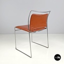Sedia Tulu di Kazuhide Takahama per Simon Gavina in pelle color mattone, 1973