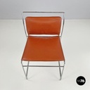 Sedia Tulu di Kazuhide Takahama per Simon Gavina in pelle color mattone, 1973