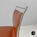 Sedia Tulu di Kazuhide Takahama per Simon Gavina in pelle color mattone, 1973